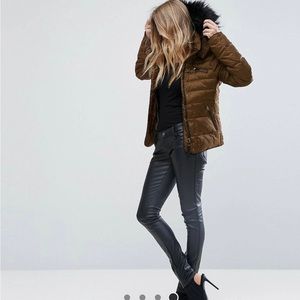 Monk brown puffer Vero Moda ASOS coat XL